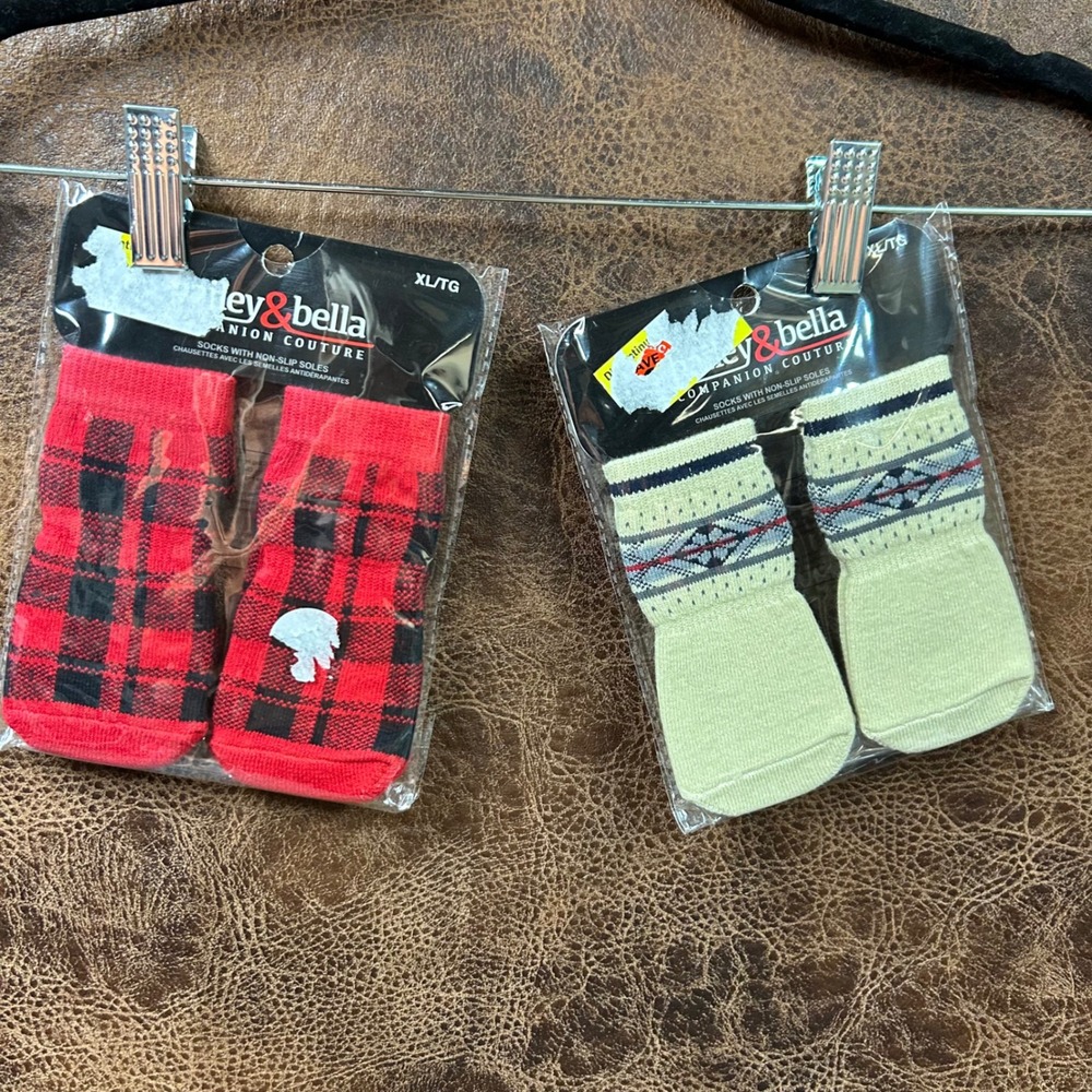 Bailey & Bella XL‎ dog socks lot of 2 sets. New in Bag